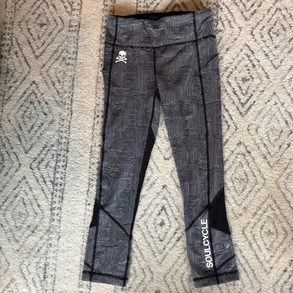 Lululemon SoulCycle mesh back leggings